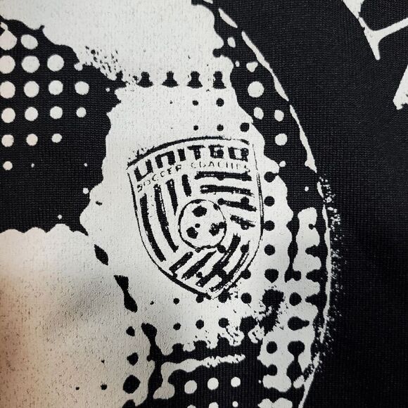 All-American Team Hoodie Mens XL Black Adidas College Soccer Sports Drawstring - Picture 8 of 11